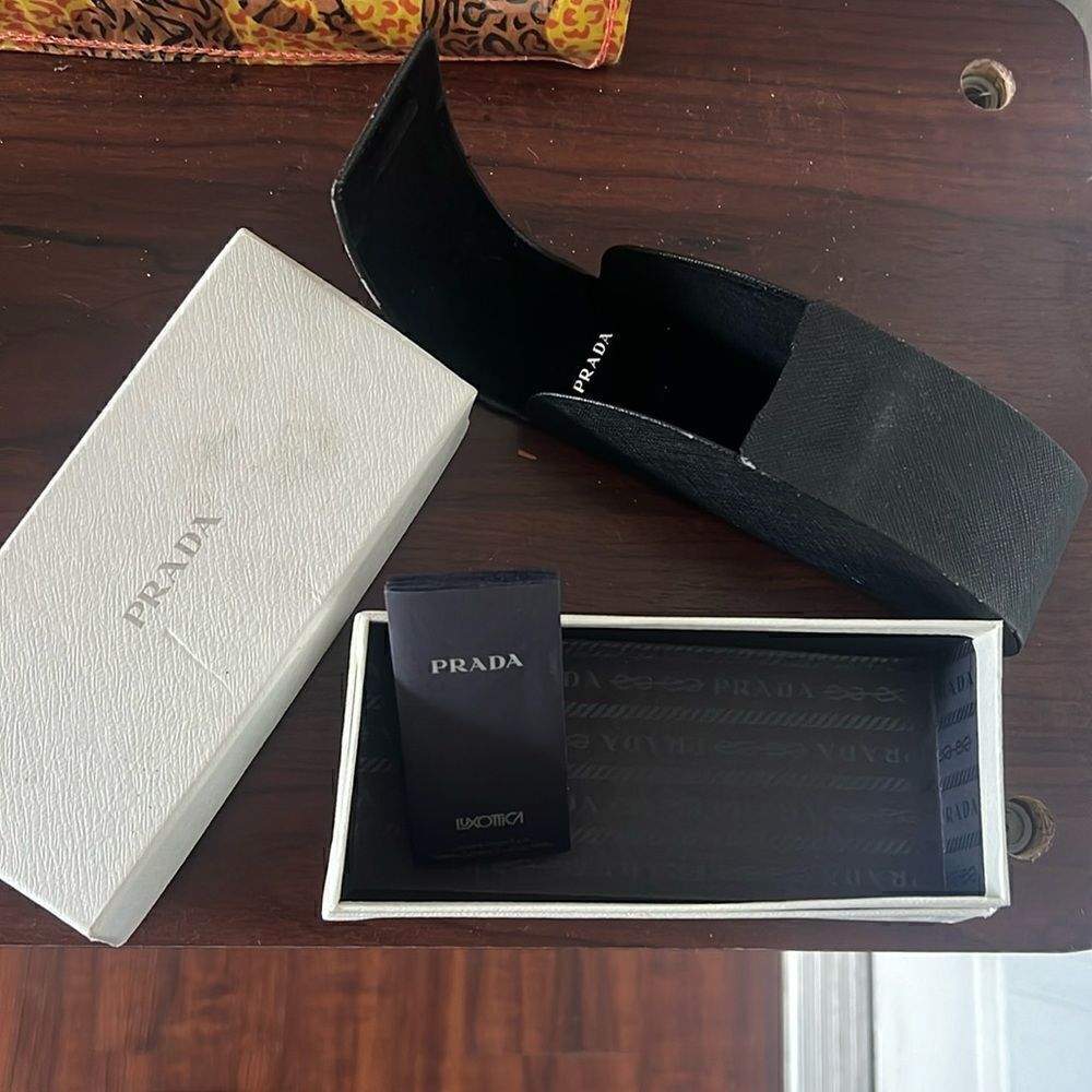 AUTHENTIC - Prada Sunglass Case with Box - Ok Condition